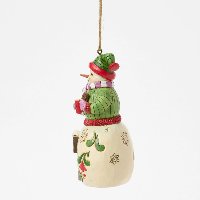 Enesco Snowman W Hershey Sign Orn