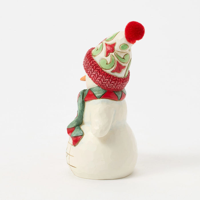 Enesco Snowman With Dog & Scarf Pint