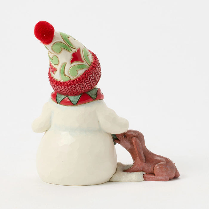 Enesco Snowman With Dog & Scarf Pint