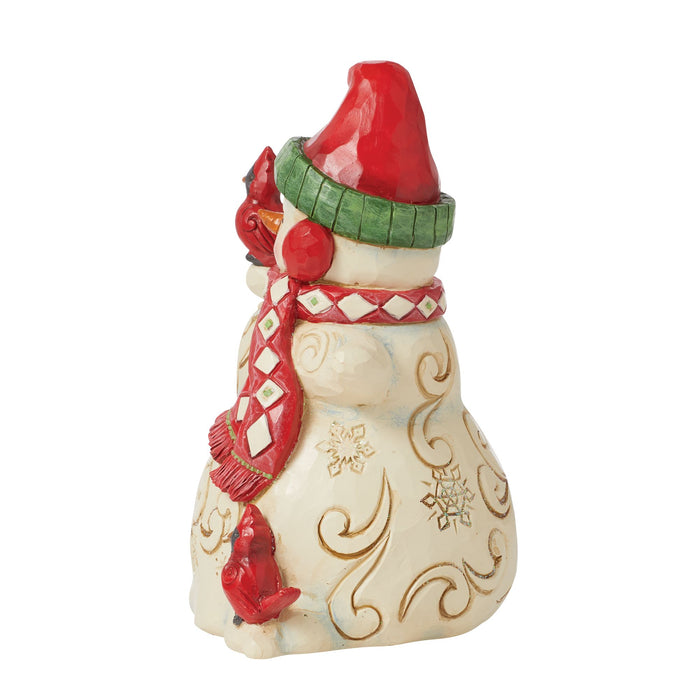 Enesco Snowman With Earmuffs Figurine
