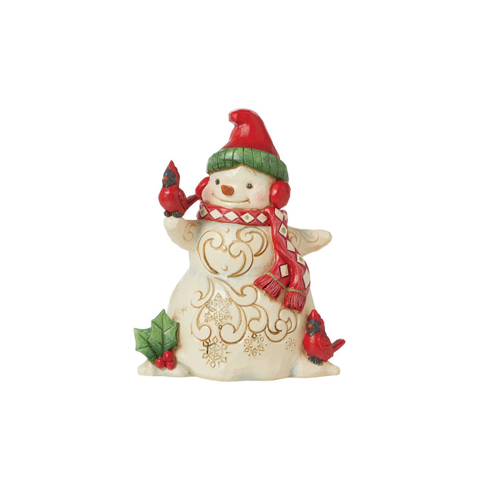 Enesco Snowman With Earmuffs Figurine