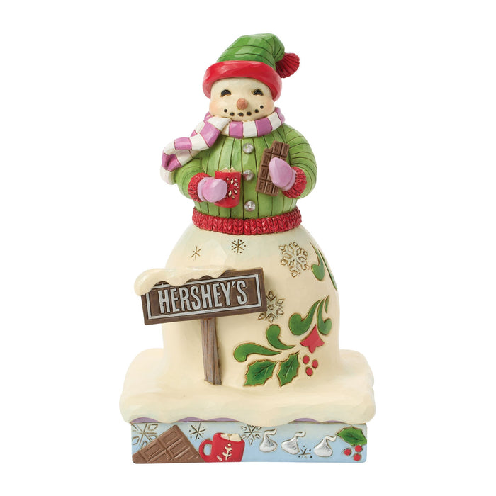 Enesco Snowman with Hershey Sign
