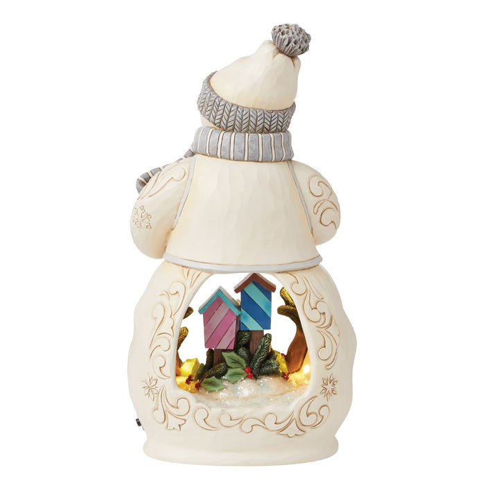 Enesco Snowman With Open Scene LED Fi