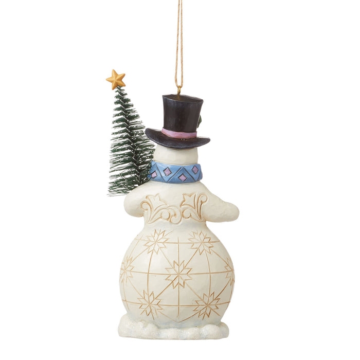 Enesco Snowman With Sisal Tree Orn