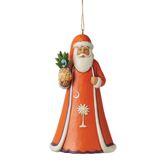 Enesco SouthCarolina Orange Santa Orn