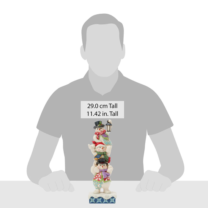 Enesco Stacked Snowmen Figurine