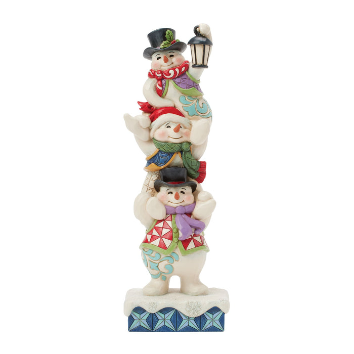Enesco Stacked Snowmen Figurine