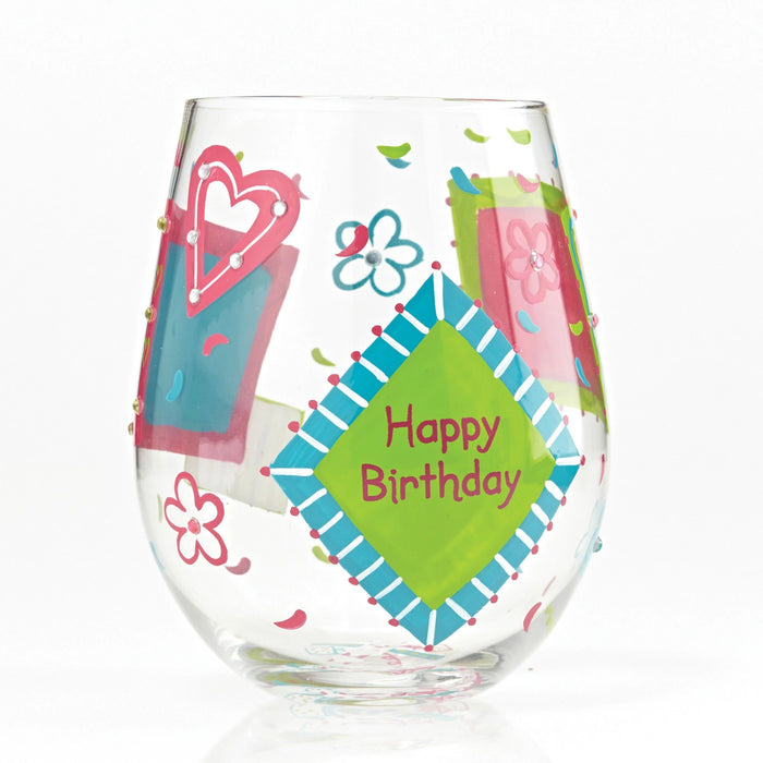 Enesco Stemless Glass Birthday Girl