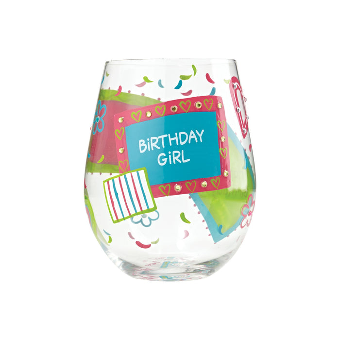 Enesco Stemless Glass Birthday Girl