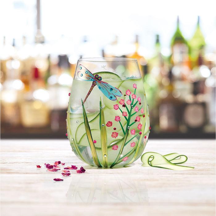 Enesco Stemless Glass Dragonfly