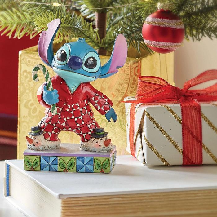 Enesco Stitch In Christmas Pajamas