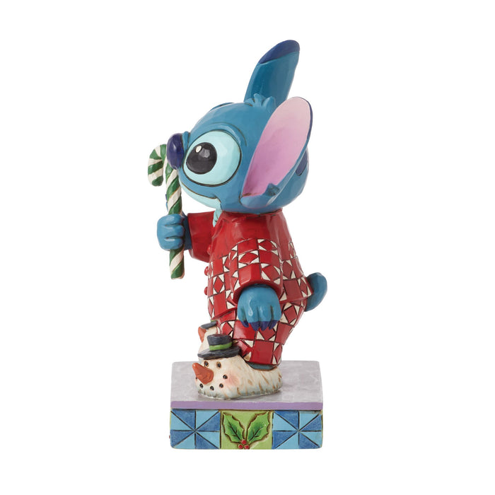 Enesco Stitch In Christmas Pajamas