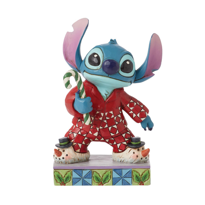 Enesco Stitch in Christmas Pajamas