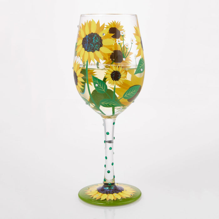 Enesco Sunflower Wine Glass