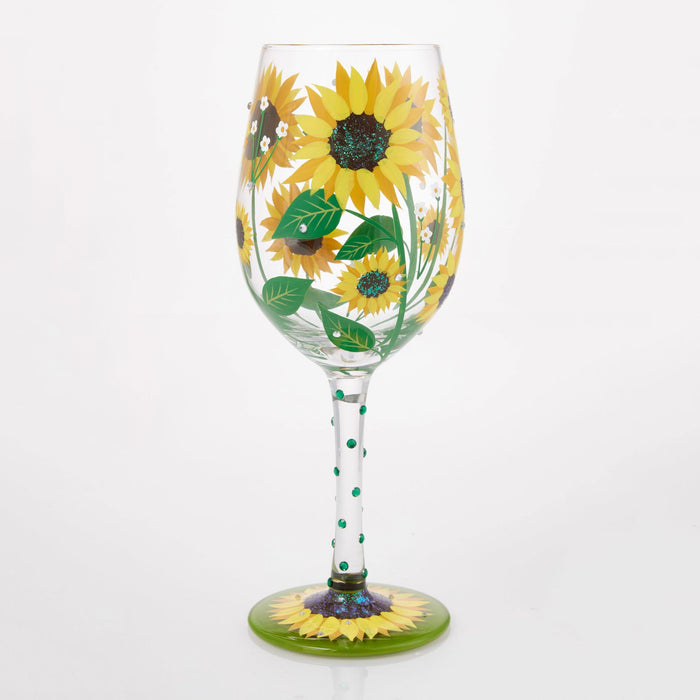 Enesco Sunflower Wine Glass