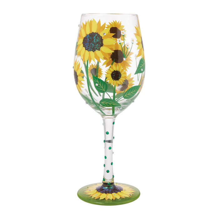 Enesco Sunflower Wine Glass