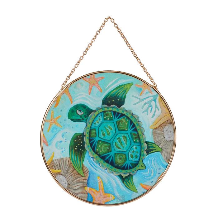 Enesco Sup Dude Turtle Suncatcher