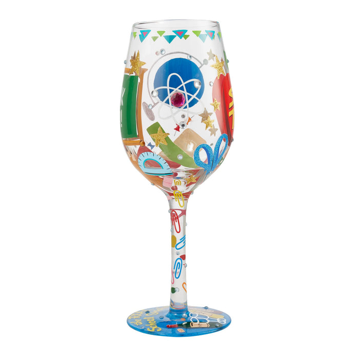 Enesco Super Teacher Wine Glass