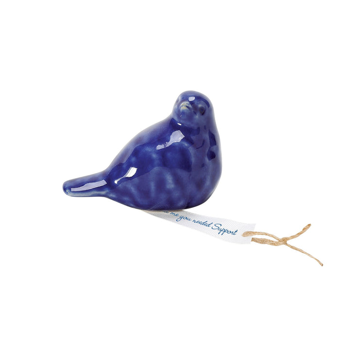 Enesco Support Messenger Bird Indigo