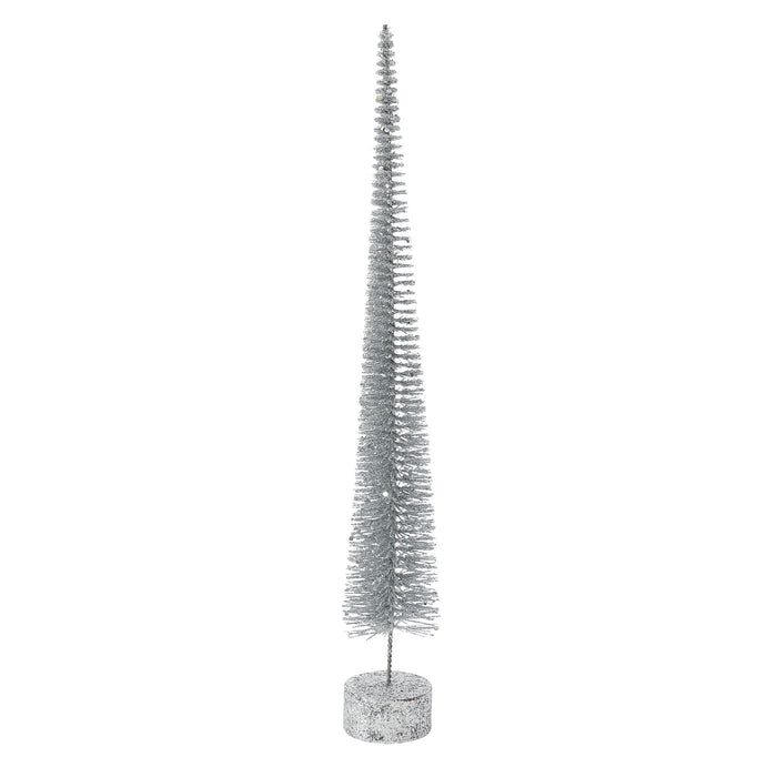 Enesco Tall Silver Glitter Spike Tree