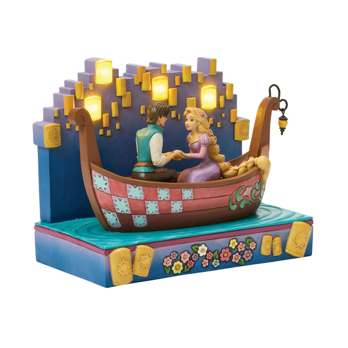 Enesco Tangled Boat With LED Lanterns