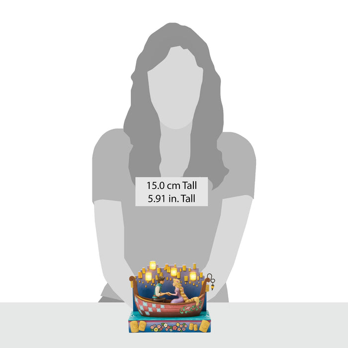 Enesco Tangled Boat With LED Lanterns