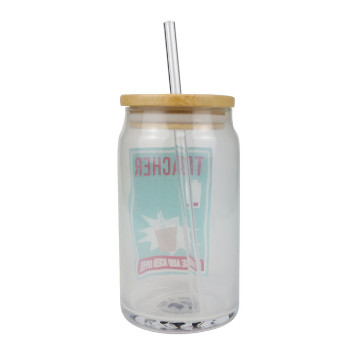 Enesco Teacher Latte Glass With Lid
