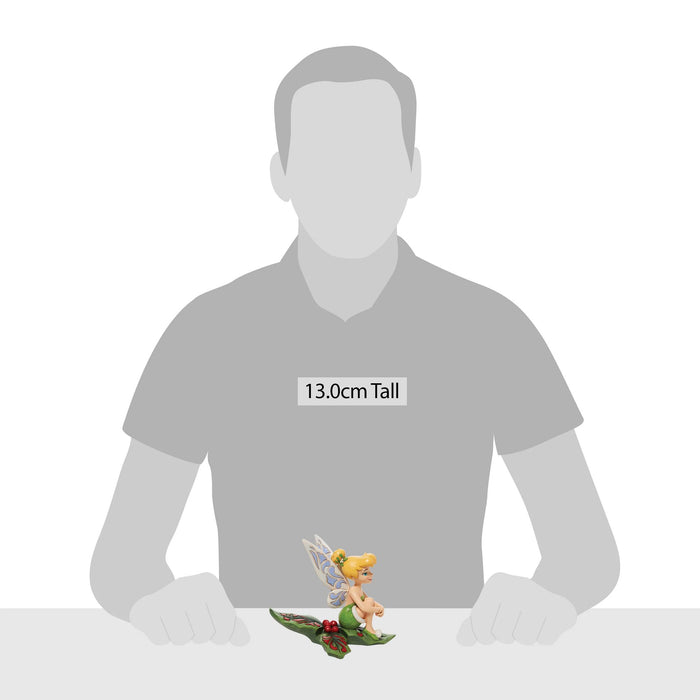 Enesco Tinker Bell Sitting On Holly