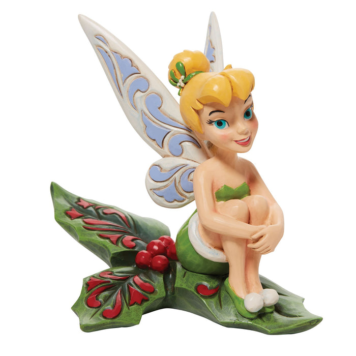Enesco Tinker Bell Sitting on Holly