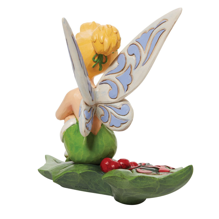 Enesco Tinker Bell Sitting On Holly