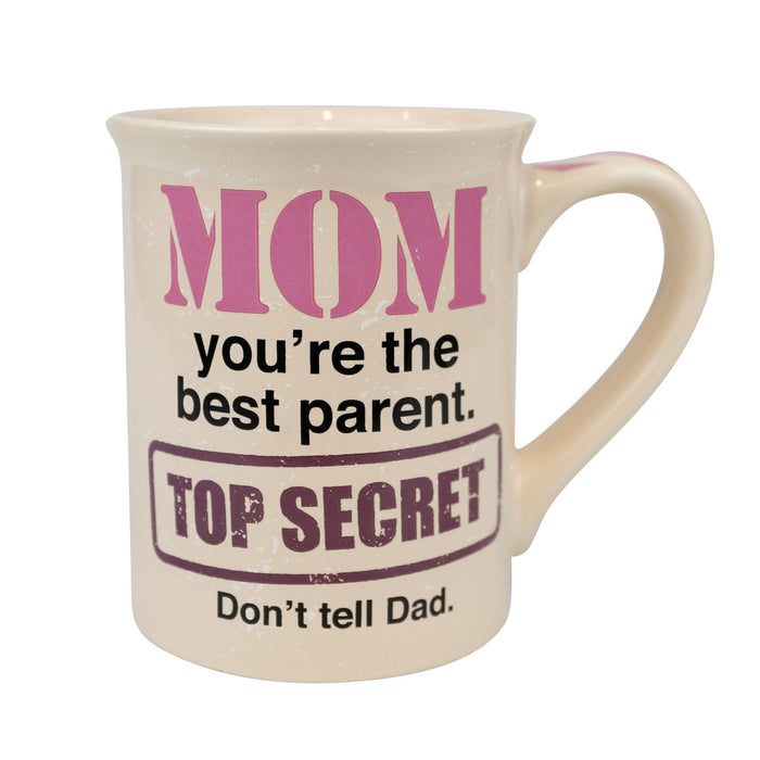 Enesco Top Secret Mom 16 oz Mug