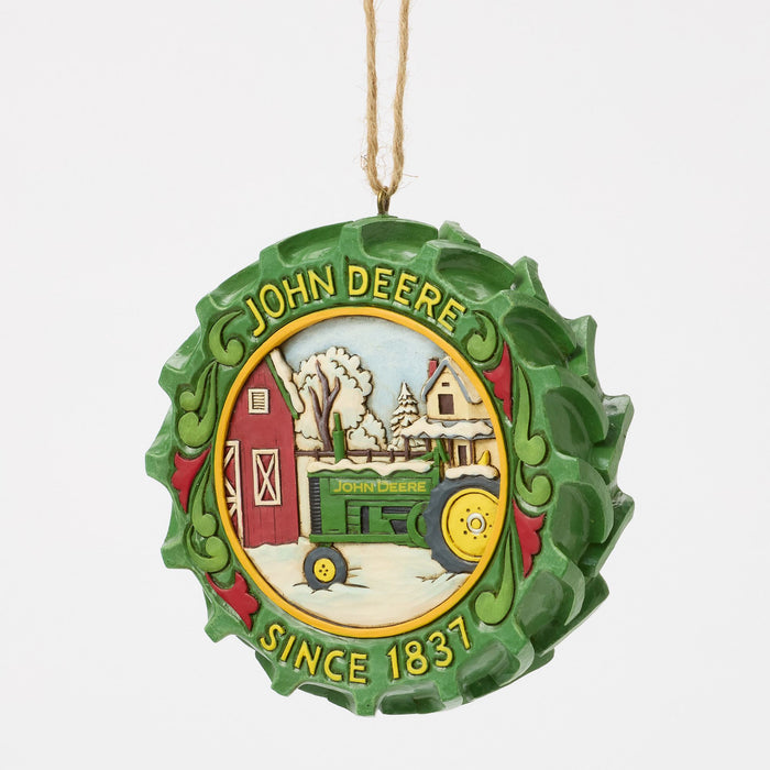 Enesco Tractor Tire With Scene Orn