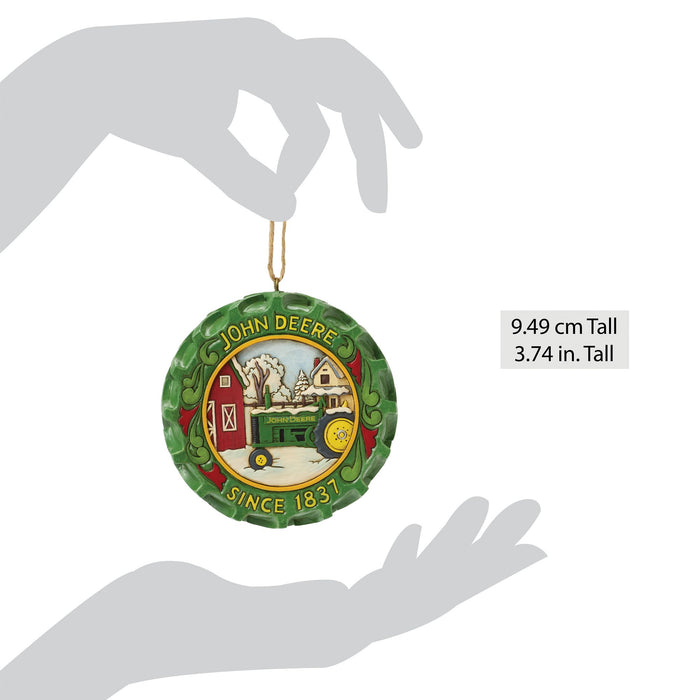 Enesco Tractor Tire With Scene Orn