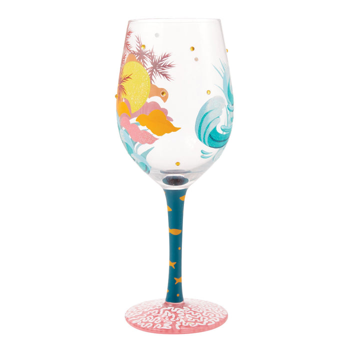 Enesco Tropcial Getaway Wine Glass