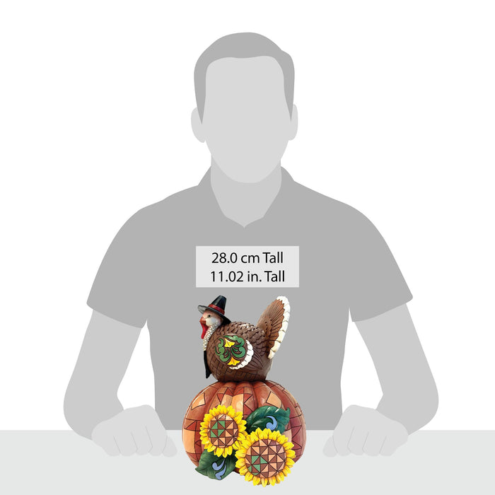 Enesco Turkey Pumpkin Sunflower Fig