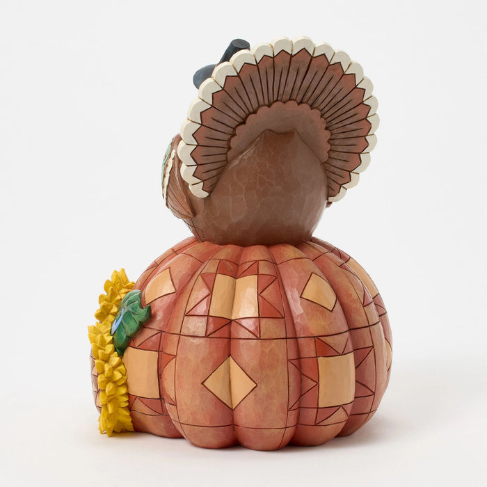 Enesco Turkey Pumpkin Sunflower Fig