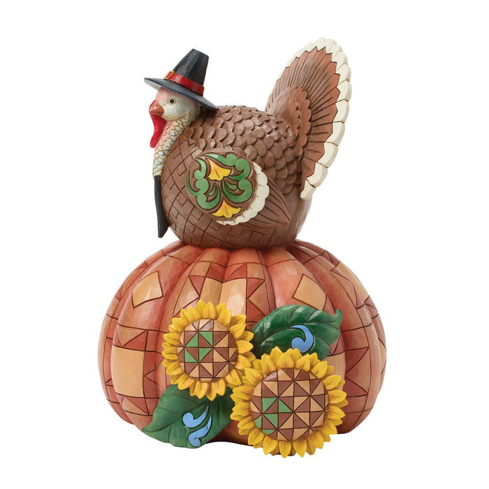 Enesco Turkey Pumpkin Sunflower Fig
