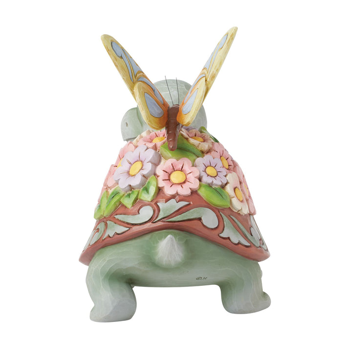 Enesco Turtle Flowers And Butterfly