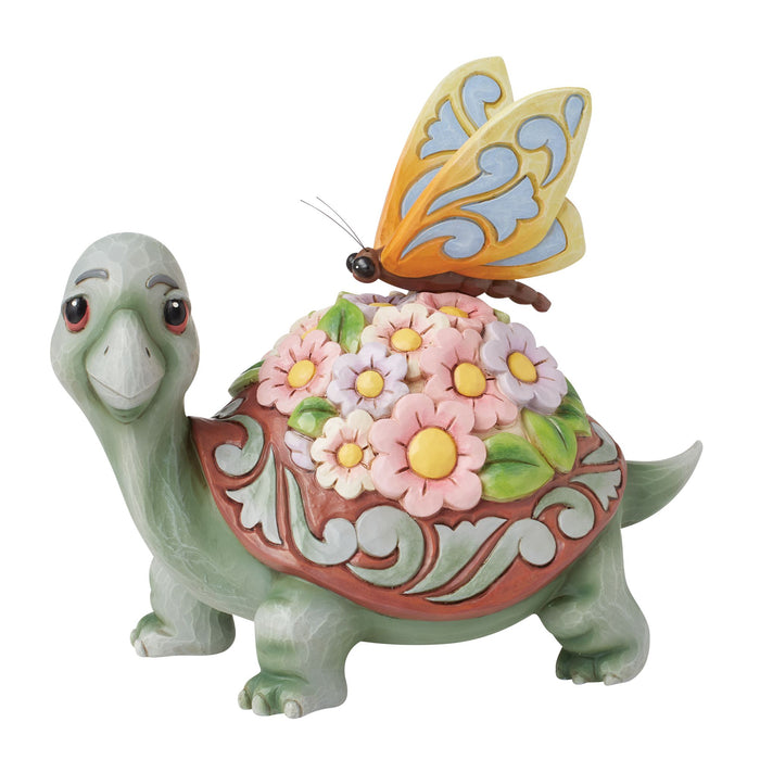 Enesco Turtle Flowers and Butterfly