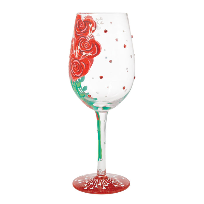 Enesco Valentine'sBouquet Wine Glass