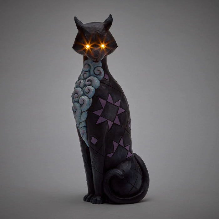 Enesco Vintage Cat With LED Glow Eyes