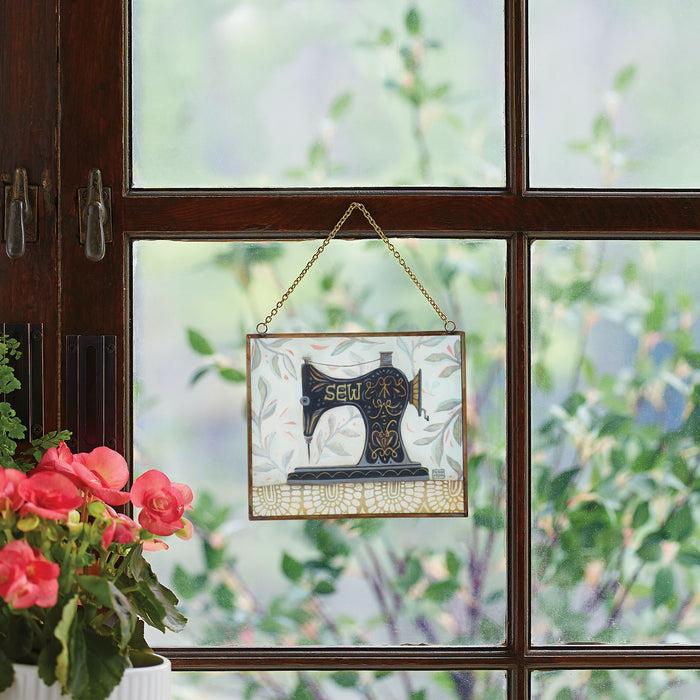 Enesco Vintage Stitch Suncatcher