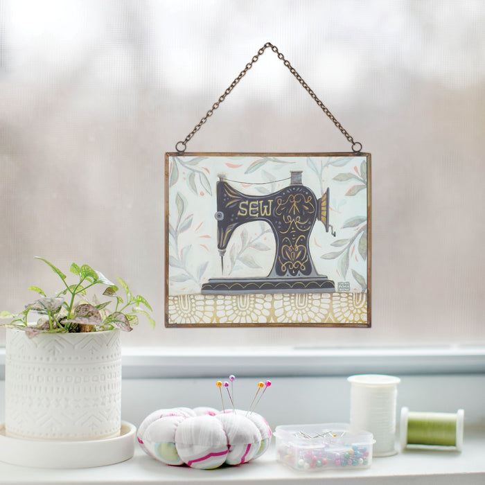 Enesco Vintage Stitch Suncatcher