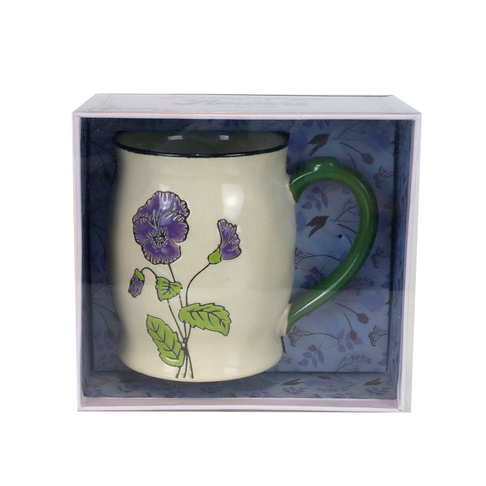 Enesco Violet Handpainted Mug