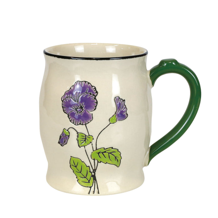Enesco Violet Handpainted Mug