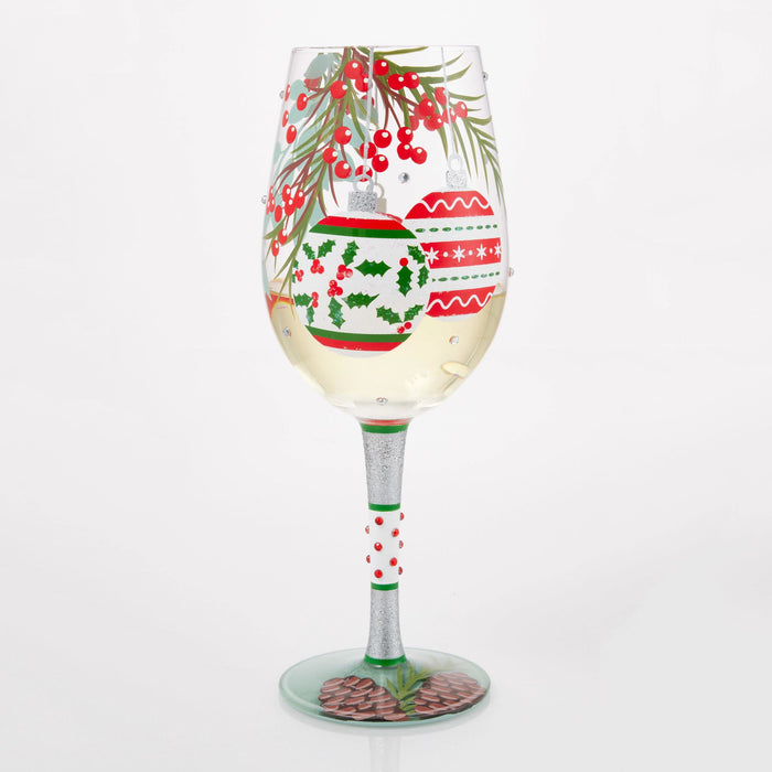 Enesco Warm Holiday Wishes Wine Glass
