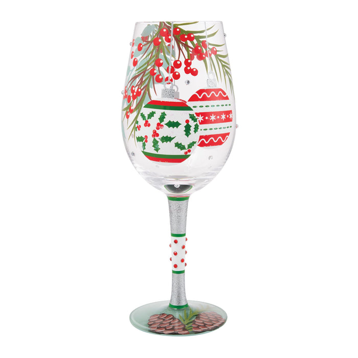 Enesco Warm Holiday Wishes Wine Glass
