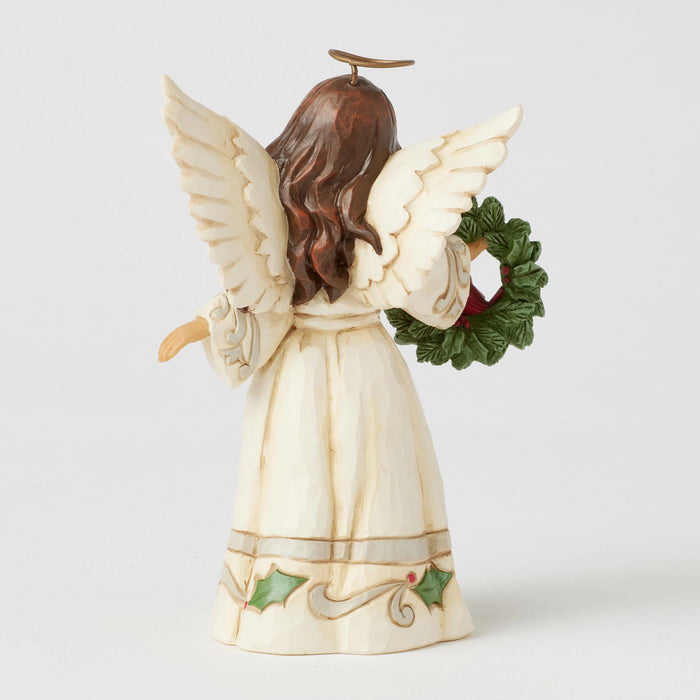 Enesco Wdlnd Angel With Cardinal Fig