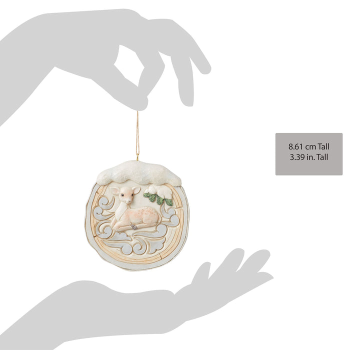 Enesco Wdlnd Birch Bark Fawn Scene Or