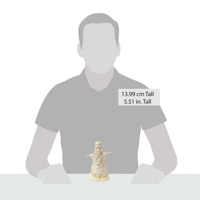 Enesco Wdlnd Carved Snowman Hat Fig